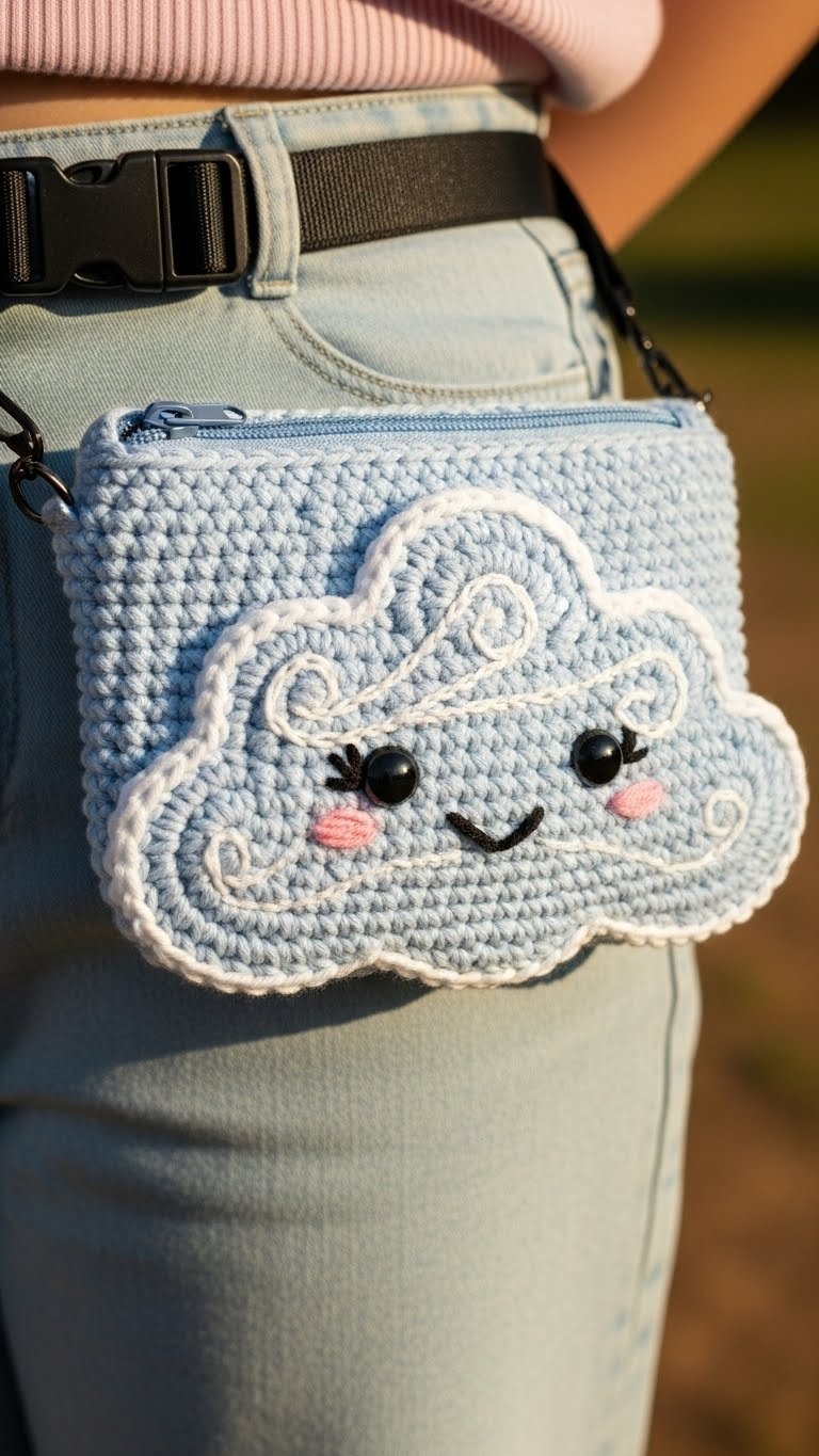 Kawaii Crochet Cloud Pouch Pattern: Dreamy & Cute Accessory