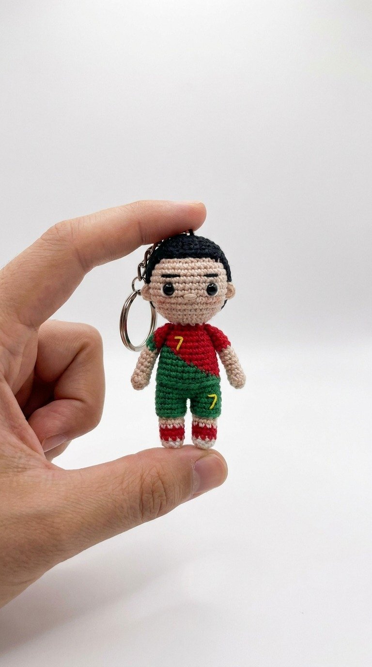 Score Big! Crochet Your Own Mini Football Star Keychain Amigurumi Pattern