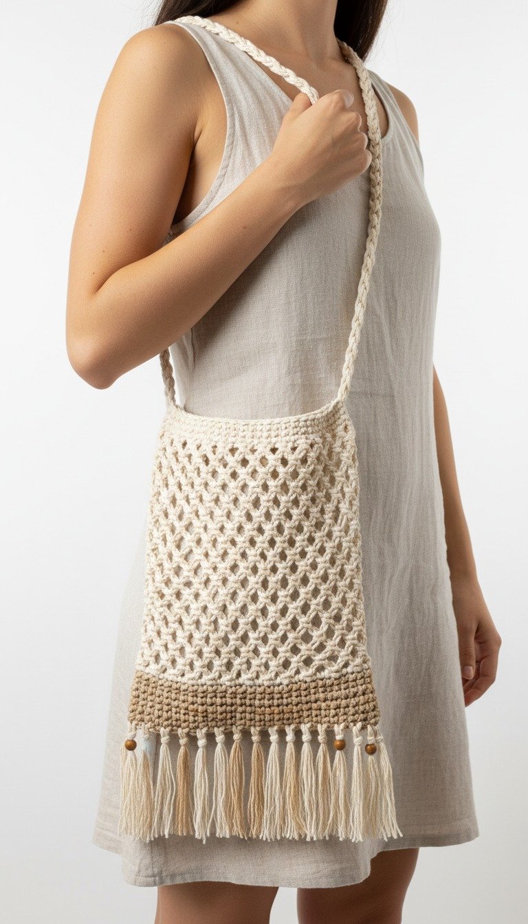Boho Chic Crochet Mesh Market Bag Pattern: Your Perfect Summer Tote