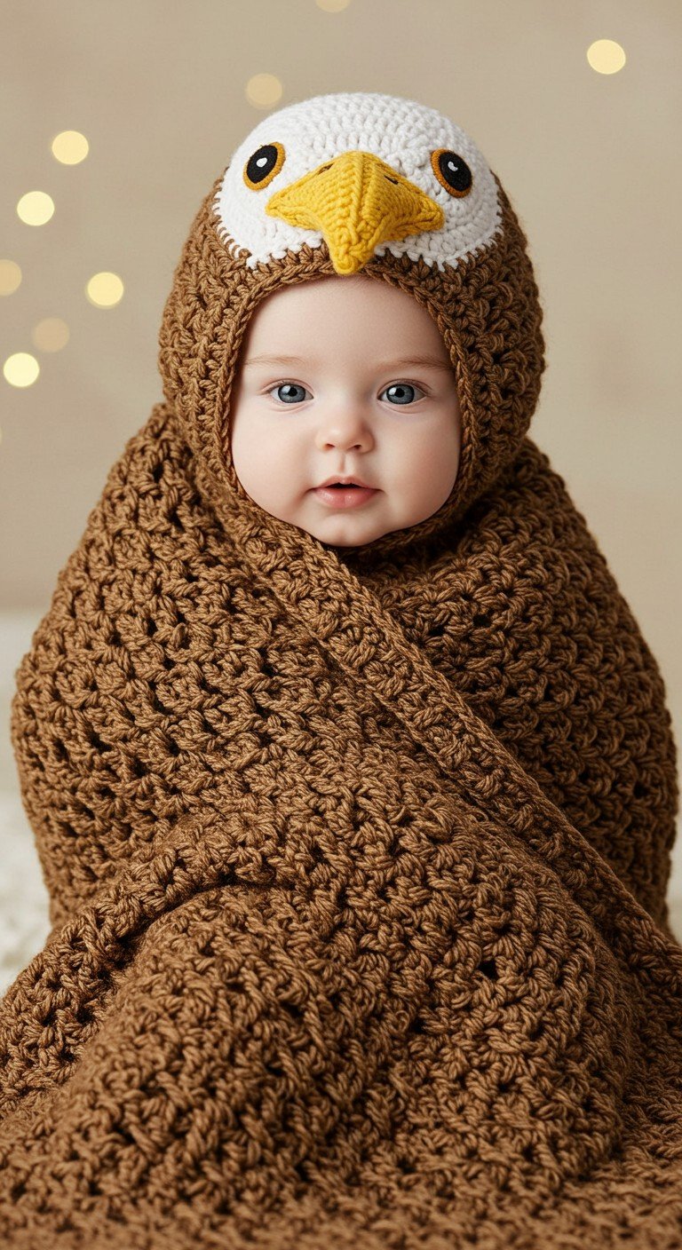 Adorable Crochet Baby Owl Swaddle Pattern - Cozy Newborn Photo Prop