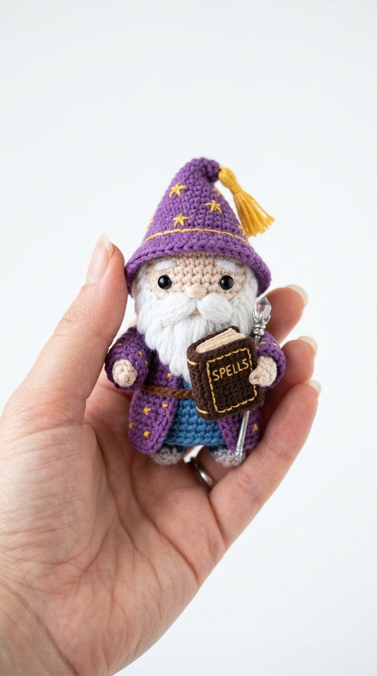 Magical Tiny Wizard Amigurumi Free Crochet Pattern