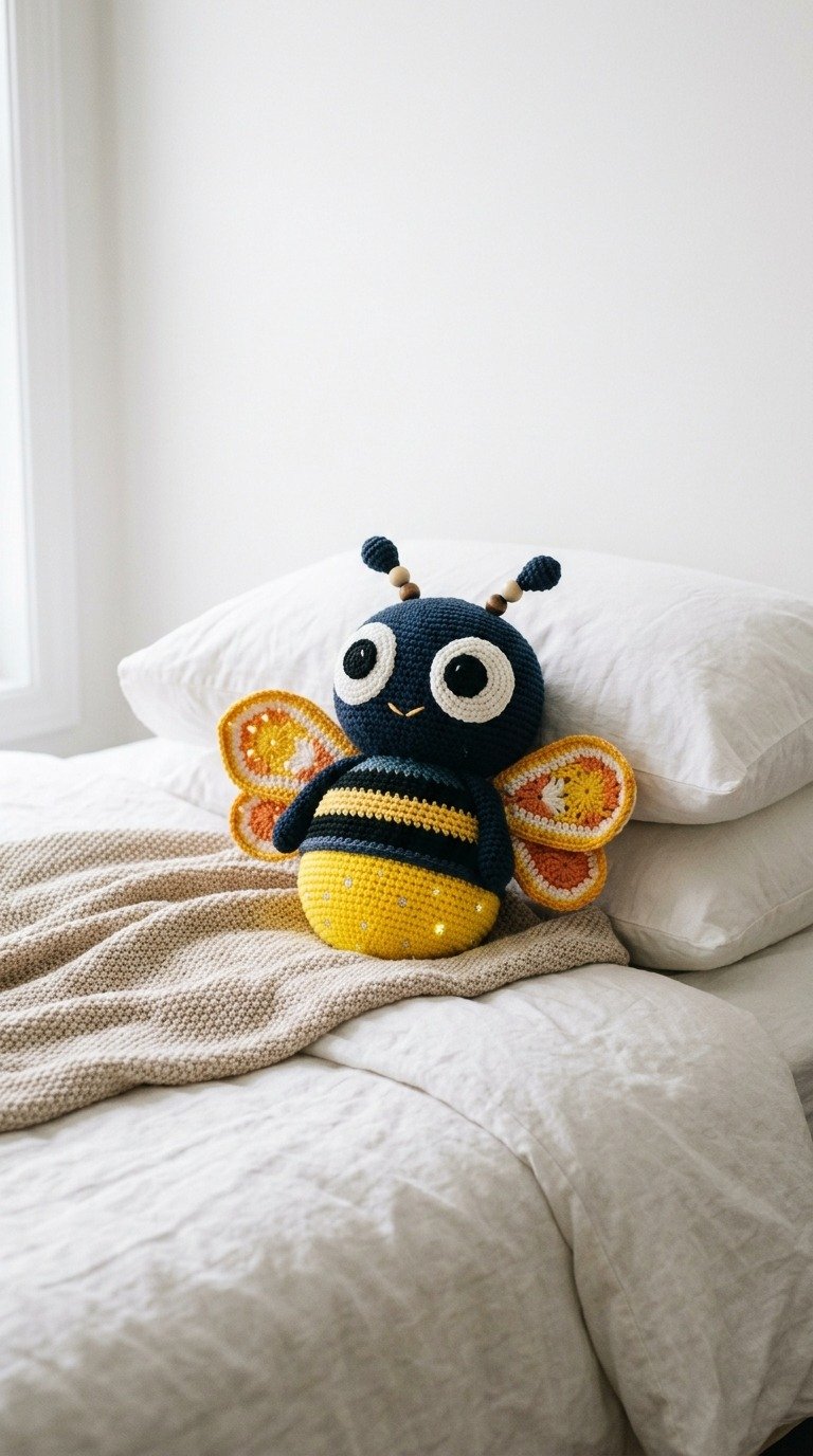Adorable Crochet Firefly Plush: Free Amigurumi Pattern