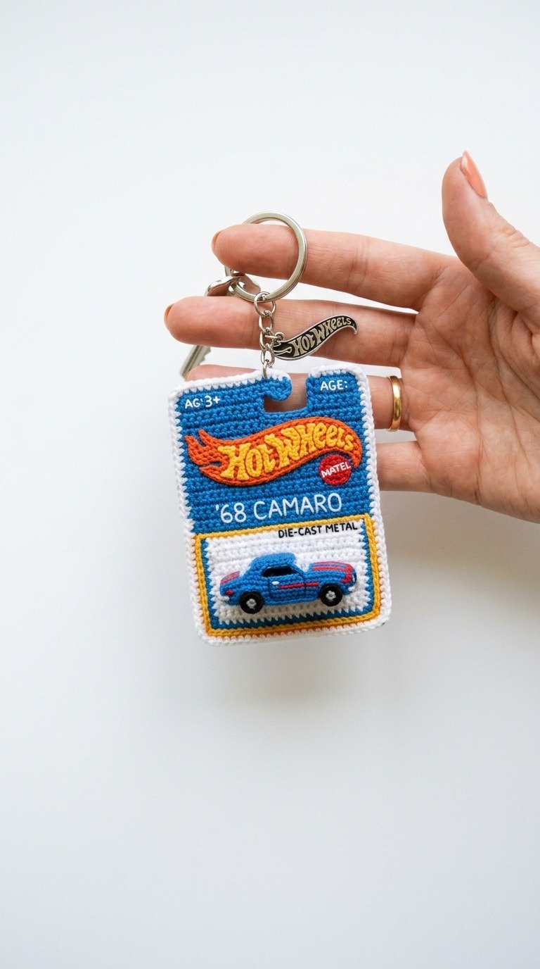 Rev Up Your Style: Free Crochet Hot Wheels Keychain Pattern