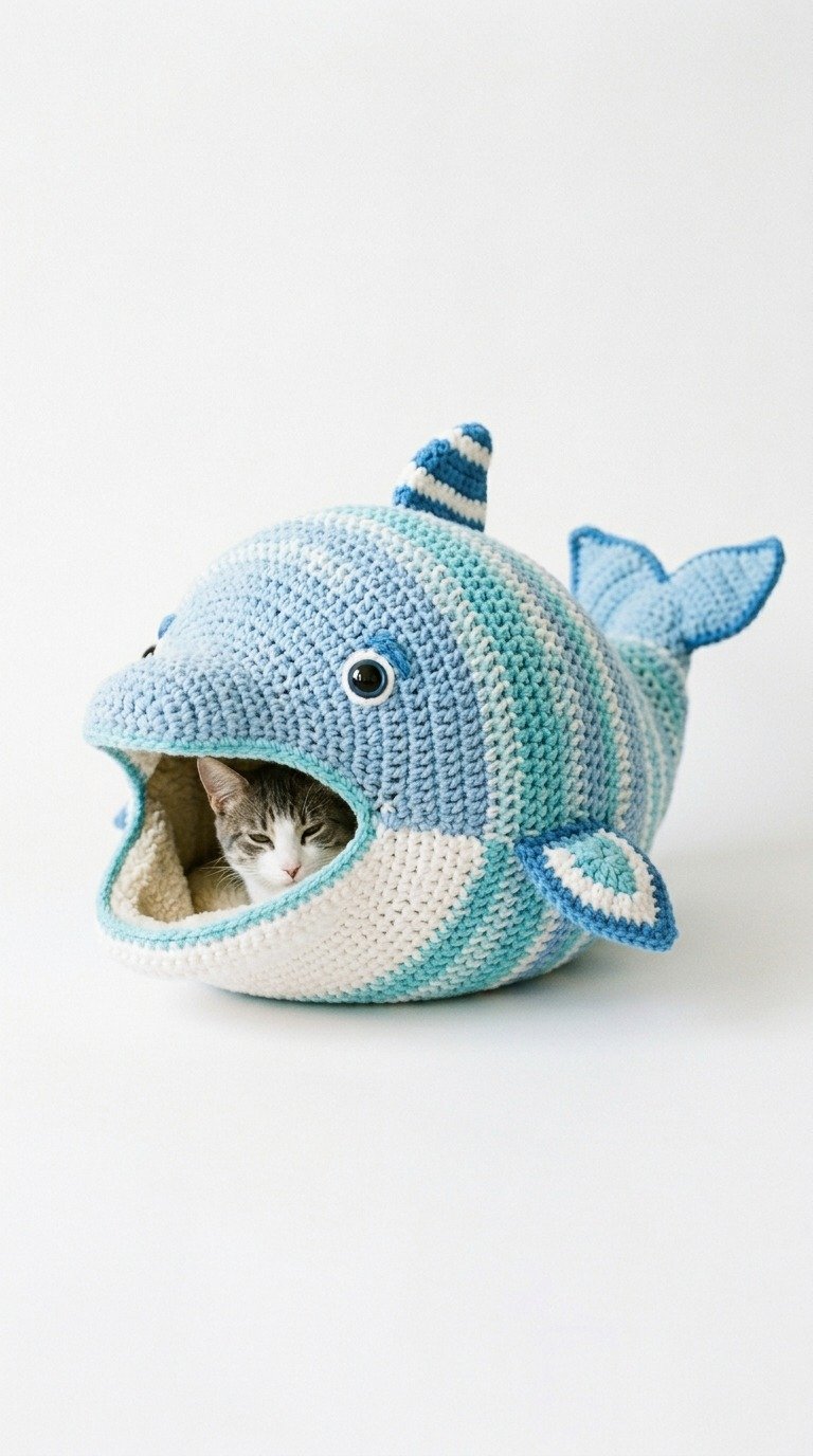 Cozy Crochet Whale Cat Bed Pattern: The Ultimate Pet Cave