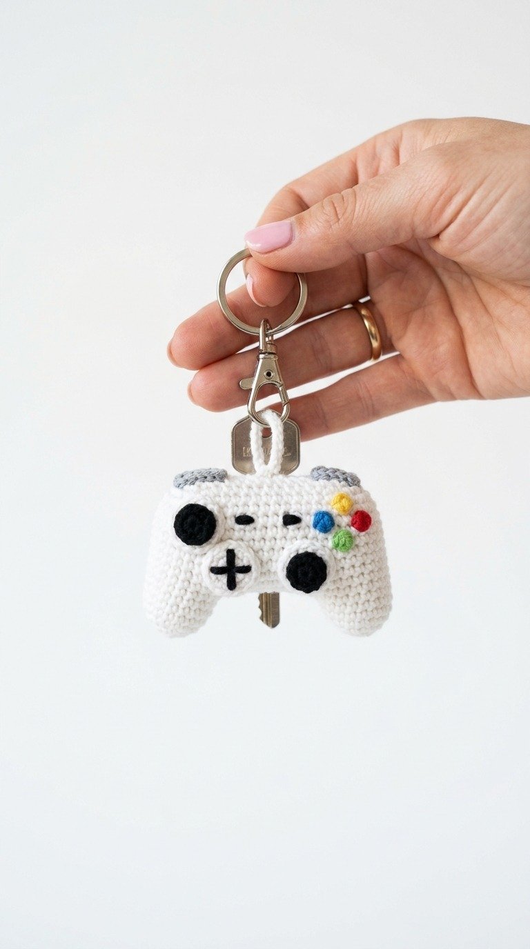 Free Crochet Gamer Controller Keychain Pattern: The Ultimate Geeky Gift!