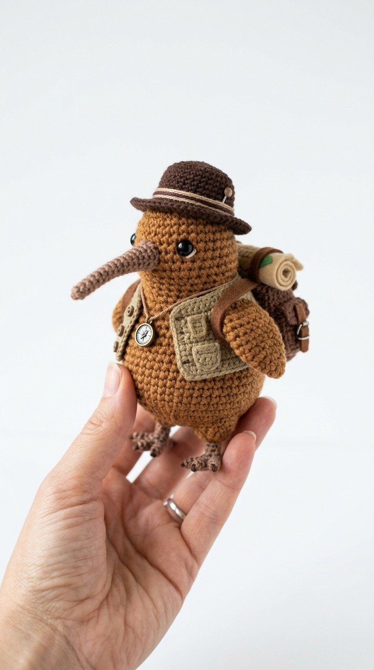 Adventures of the Kiwi: Crochet Explorer Amigurumi Pattern