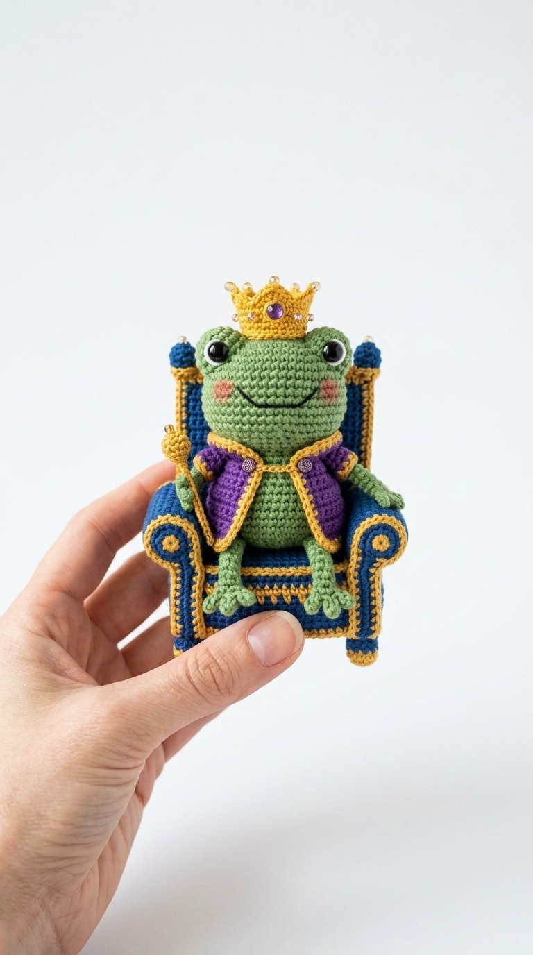 Crochet Frog King Pattern: Free Royal Amigurumi Guide