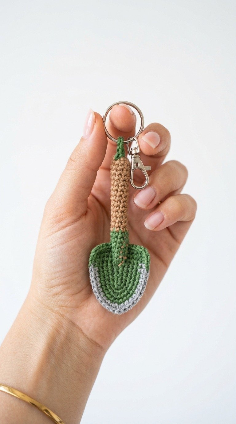 Cute Crochet Shovel Keychain Free Pattern: A Perfect Gift for Gardeners!
