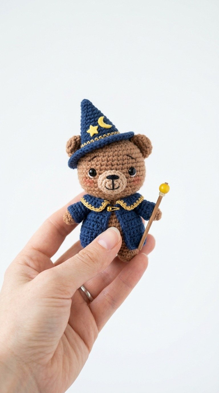 Free Crochet Wizard Bear Pattern: Easy Amigurumi Magic