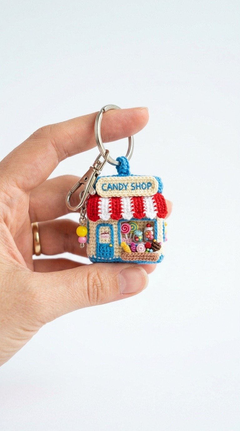 Micro Crochet Candy Shop Keychain Free Pattern
