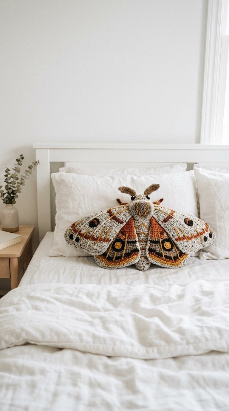 Stunning Crochet Moth Pillow Pattern: A Woodland Amigurumi Masterpiece